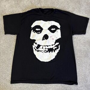 2000s Misfits Band T-Shirt Big Print Punk Rock Tee Medium Cut Tag